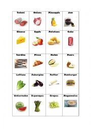 English Worksheet: Food Pictionary 2