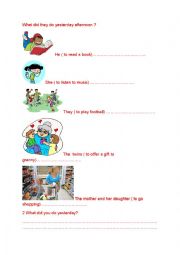 English Worksheet: SIMPLE PAST 