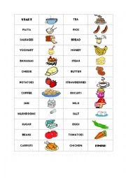 English Worksheet: Domino - Food