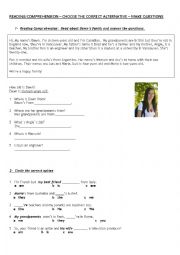 English Worksheet: Verb To Be