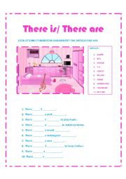 English Worksheet: EMILYS BEDROOM