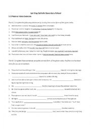 English Worksheet: Passive Voice