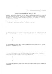 English Worksheet: Wikitrivia