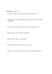 English Worksheet: Lois Lowrys 
