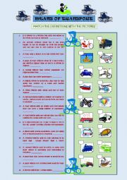 English Worksheet: Means of Transport