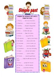 English Worksheet: SIMPLE PAST