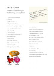 English Worksheet: Pick-up lines