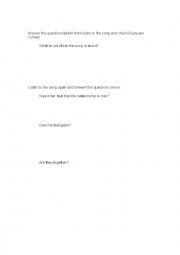 English Worksheet: When I was your Man - Bruno Mars