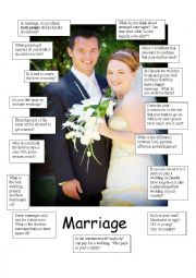 English Worksheet: Wedding