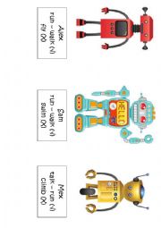 English Worksheet: Robots