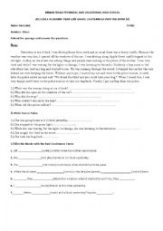 English Worksheet: yes you can a 2.3. the first exam