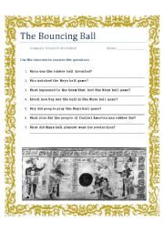 The Bouncing Ball Computer Research Worksheet