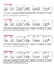 ordinal numbers 