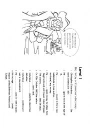 English Worksheet: Columbuss discovery