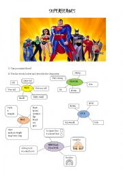 vocab physical description and superheroes