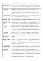 English Worksheet: NELSON MANDELA