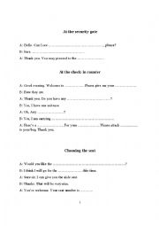 English Worksheet: Airport