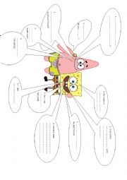 English Worksheet: Patrick and Spongebob - Whats your name?