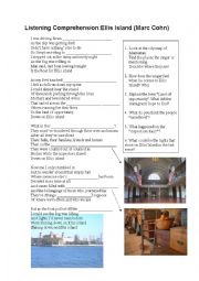 English Worksheet: Ellis Island (Listening Comprehension + Discussion of Content