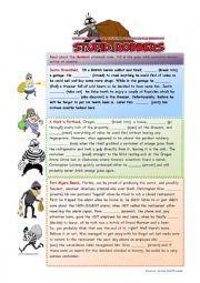 English Worksheet: Stupid Criminals; Gap filling - Past Tenses