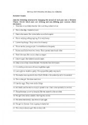 English Worksheet: Relative clauses