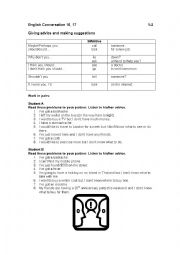 English Worksheet: Giving Advice