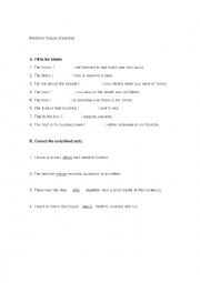 English Worksheet: relative cluase exercise