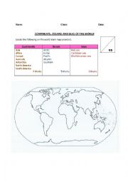 English Worksheet: WORLDWIDE DESTINATION