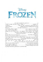 English Worksheet: Frozen Trailer - listening