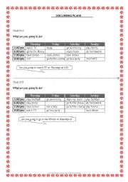 English Worksheet: Discussing plans