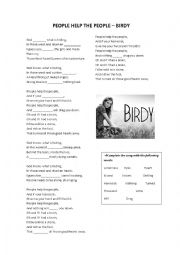 English Worksheet: Song 