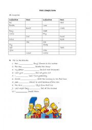 English Worksheet: Past simple form