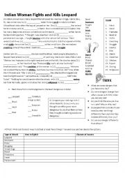 English Worksheet: Adult Conversation Activities Topic: Danger