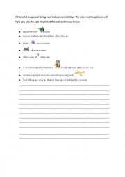 English Worksheet: Your Holiday 