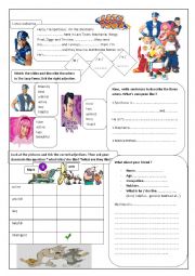 English Worksheet: describing a friend