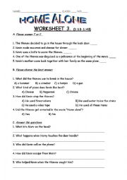 English Worksheet: Home Alone 1