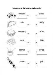 World Food Matching