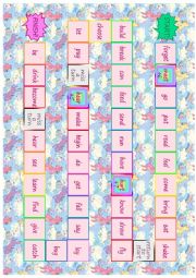 English Worksheet: Irregular verbs dice board game