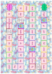 English Worksheet: Irregular verbs dice board game