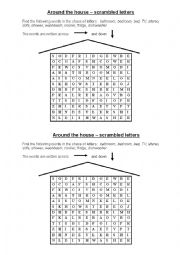 Around the House wordsearch