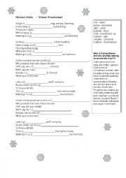 English Worksheet: Christmas song - Winter wonderland