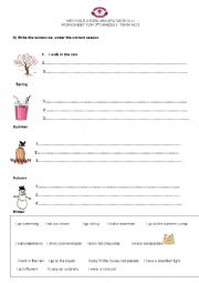 worksheet present simple 