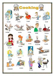 English Worksheet: Cooking.