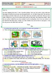 English Worksheet: 8th formers, Test 2. .Tunisia