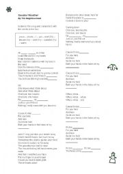 English Worksheet: Sweater Weather - Song complete