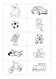 English Worksheet: Toys Flashcards