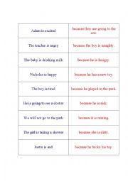 English Worksheet: Cause and Effect