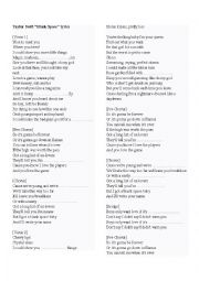 Taylor Swift Blank Space Esl Worksheet By Roxana08