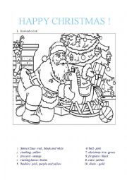 English Worksheet: Christmas