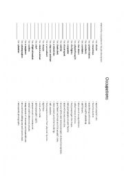 English Worksheet: Occupations